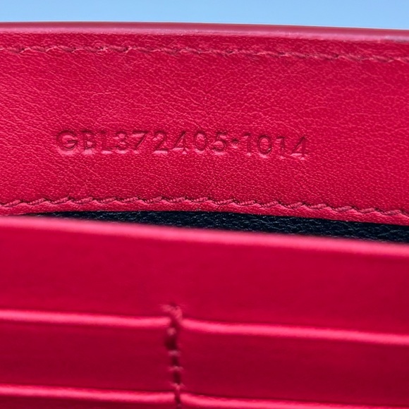 ❤️ Saint Laurent Classic Red Y Ligne Clutch Bag Wallet A210E7M8E - Picture 12 of 14